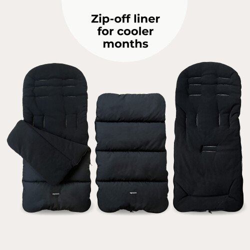 My Babiie Universal Footmuff - Black 2