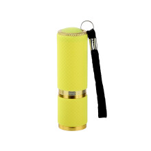 Høj lysstyrke 9LED lommelygte 91x28x28mm aluminiumslegering til udendørs camping og vandreture med vandtæt, holdbart etui og nem bærerem