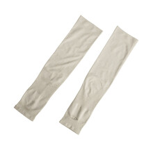 Maniche UV Sun in Nylon Bianco Traspiranti per Sport all'Aperto e Ciclismo, Chiusura Aperta