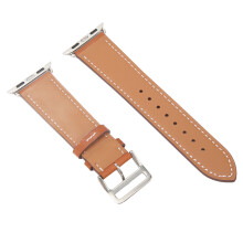Cinturino in pelle per orologio iWatch Series SE fino all'8, 6, 5, 4, 3, 2, 1, 38mm 40mm 41mm Marrone