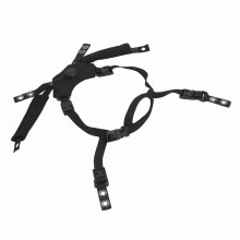 Cintura regolabile con supporto al mento per casco MICH, colore nero, 128 g