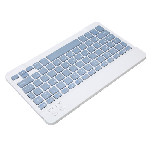 Ultra Slim Blue Wireless Tablet Keyboard with Shortcut Keys for iOS & Android 1