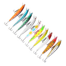 10PCS ABS Hard Fishing Lures Set, 100x15x20mm, Salt & Freshwater Baits