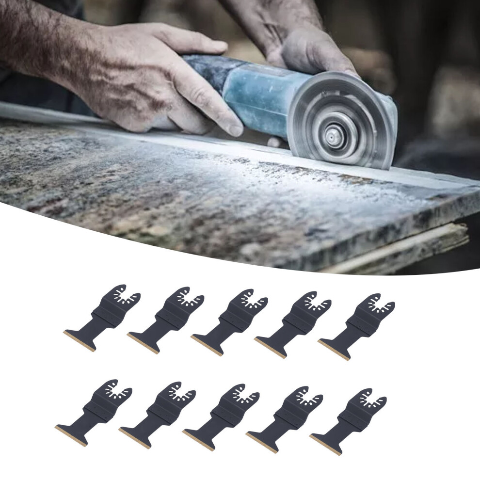 10Pcs Multi Tool Blades Kit Hss Hcs Surface Coating Anti Corrosion 9431389577691