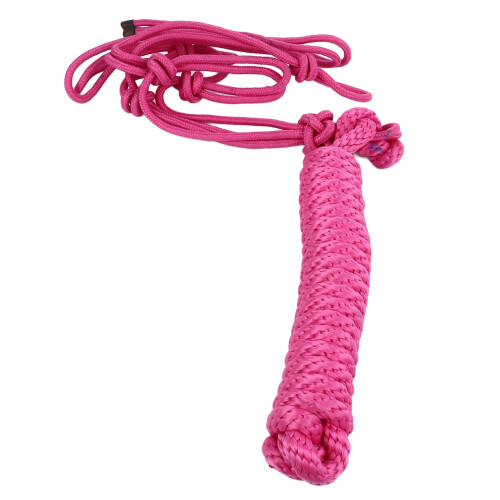 Pink Horse Rope Halter with Adjustable Fit Multi Knots for Safe Training