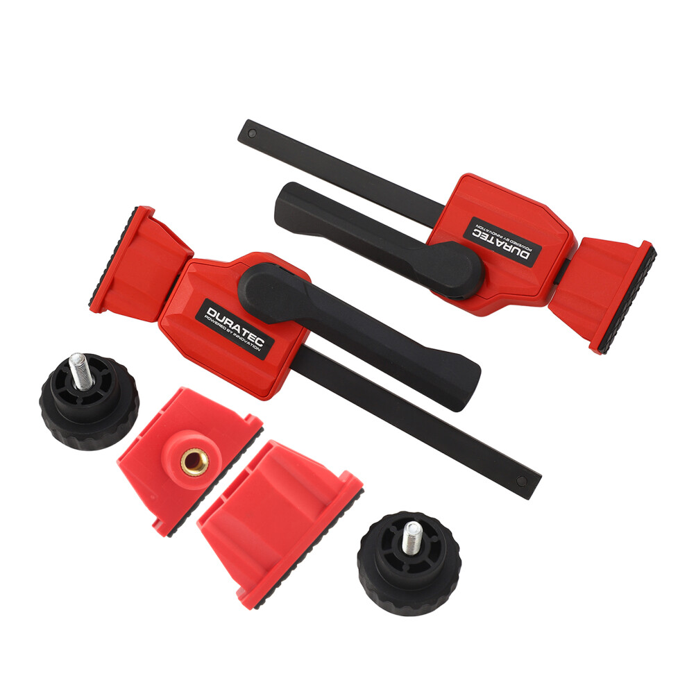 2Pcs Woodworking Bench Dog Clamps, Adjustable Edge, 70Kg Force 8711389579842