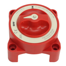 350A 48V Red Battery Disconnect Switch, 2 Gear, M10x2 for Marine & RV