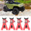 4PCS Aluminum RC Jack Stands Set 21-53mm Adjustable, Red 2