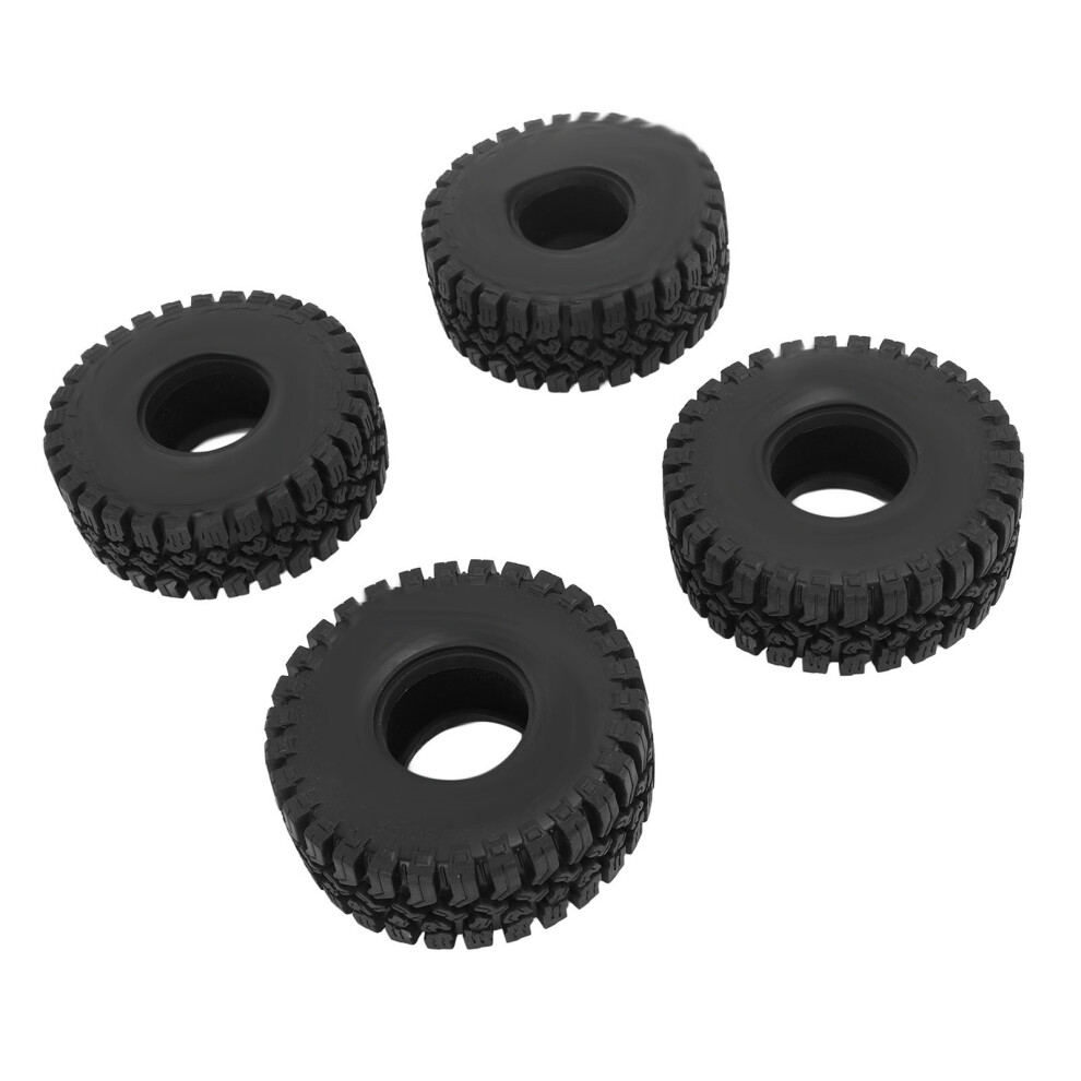 4Pcs Scx10 1.9In Tires, 4.72In Diameter Black 7891393555405