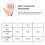 Silicone Palm Grip Gloves, 80g, White, Size S/M/L 5