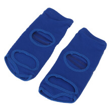 Boxhandschuh-Fußschützer Unisex PU-Leder Weiche Schoner für Männer Frauen Blau S 35