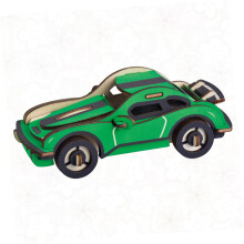 Wooden Race Car Puzzle DIY Wooden Model Kit for Adults and Kids, Educational HandsOn Building Set