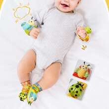 Baby Wrist Rattle Socks Set 0-1 Year Soft Cartoon Animal Toy