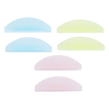 3 Pairs Silicone Eyelash Lift Pads, Assorted Colors for Salon & Home