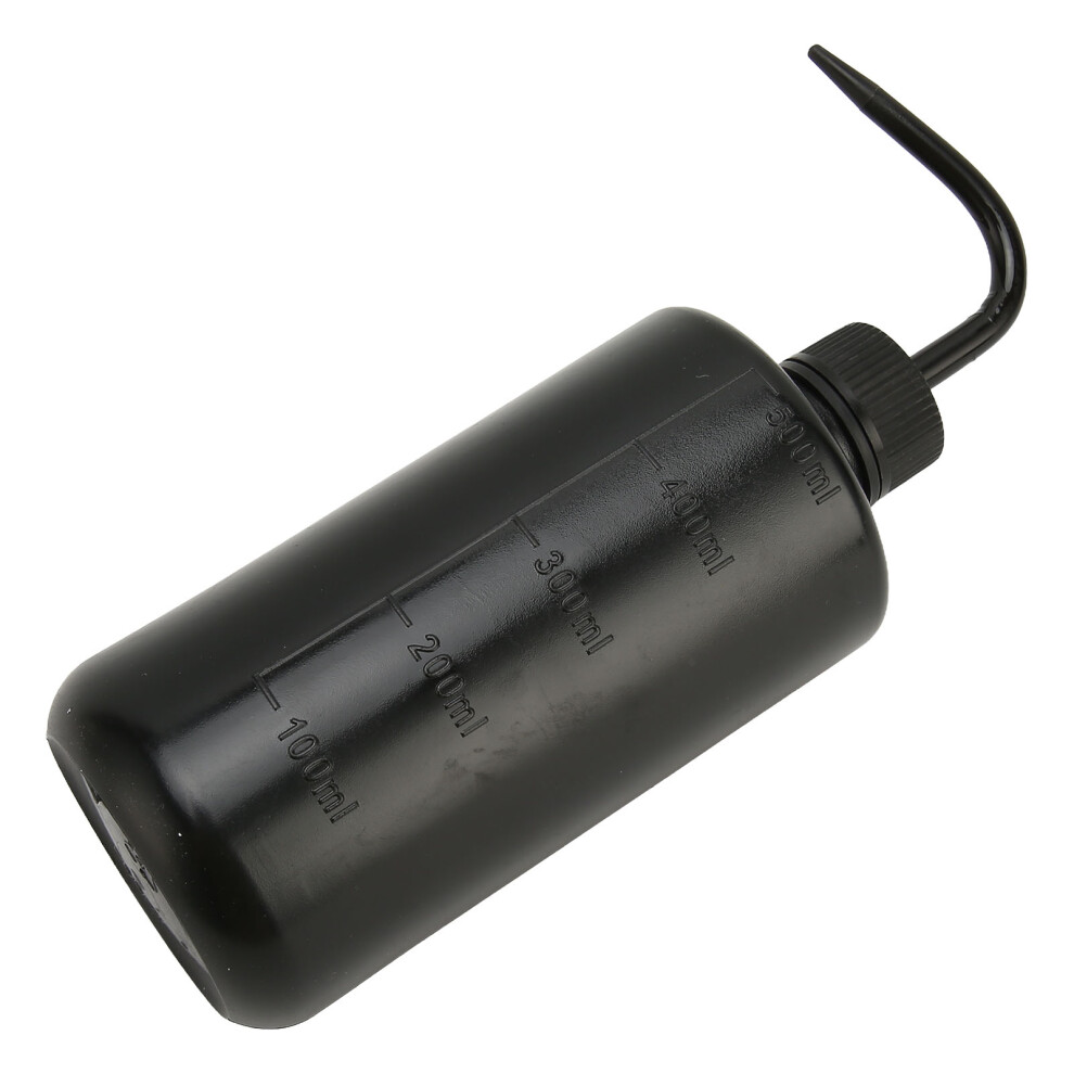Black 4Pcs 500Ml Tattoo Washing Squeeze Bottle With Curved Spout