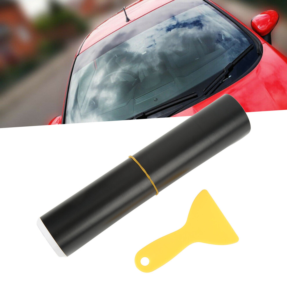 Car Windscreen Sun Strip Matte 130X20cm Pvc Windshield Sticker Black 8141389648758