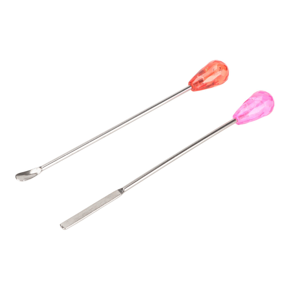 Stainless Steel Eyebrow Powder Mixing Stick - Uniform Blending Cosmetic Pigment Spoon