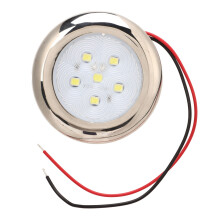 12V IP65 Waterproof RV Dome Light with 6 LED Beads, White Color