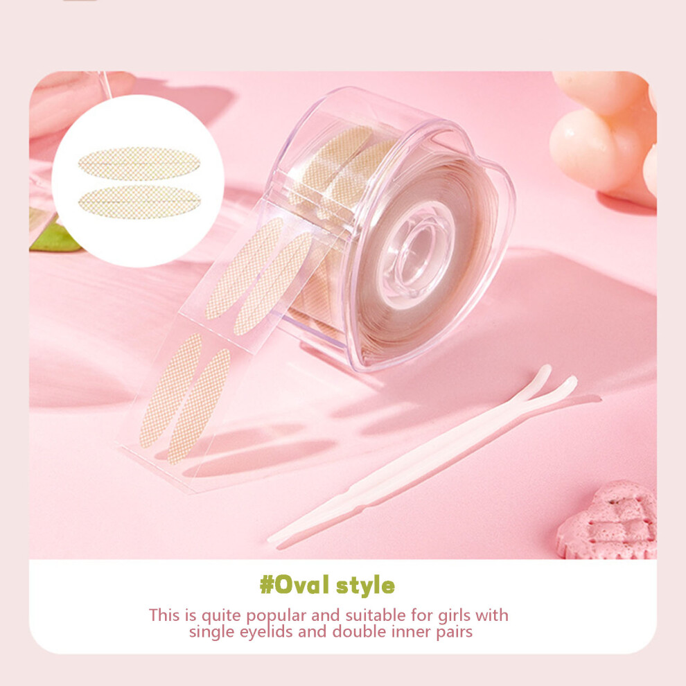 Hue-Grain (Oval) Skin-Friendly Double Eyelid Stickers - Easy Apply