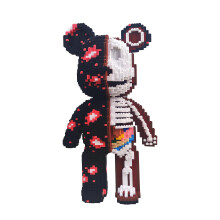 Bear Building Blocks 5800 PCS Splitform Half‑Dissolving 3D Micro Bear Model for Adults Teens Collectible Display