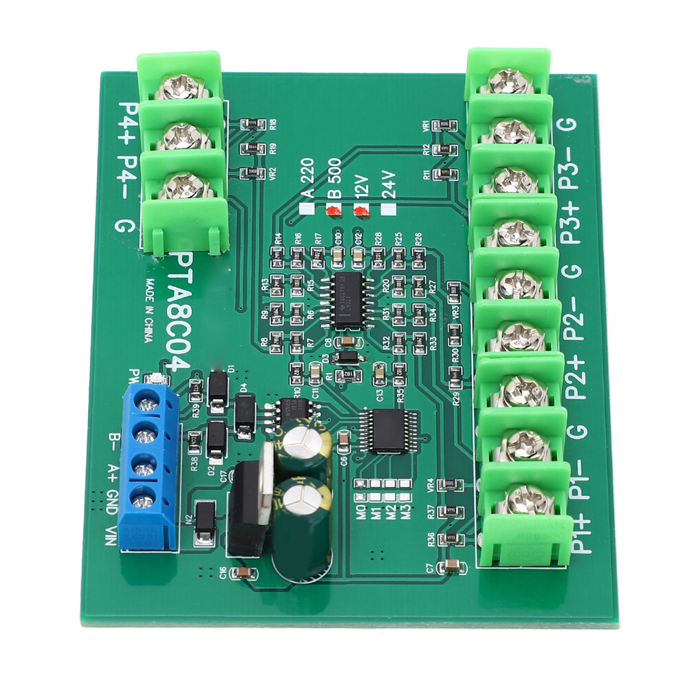 Temperature Sensor Board 4 Channel Pt100 Rtd Rs485 -40C To 500C Dc12v 7621389587116