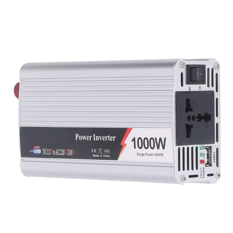 Vehicle Power Inverter 1000W Usb Interface Quiet Cooling Fan Car Inverter Dc12v 4961389587475