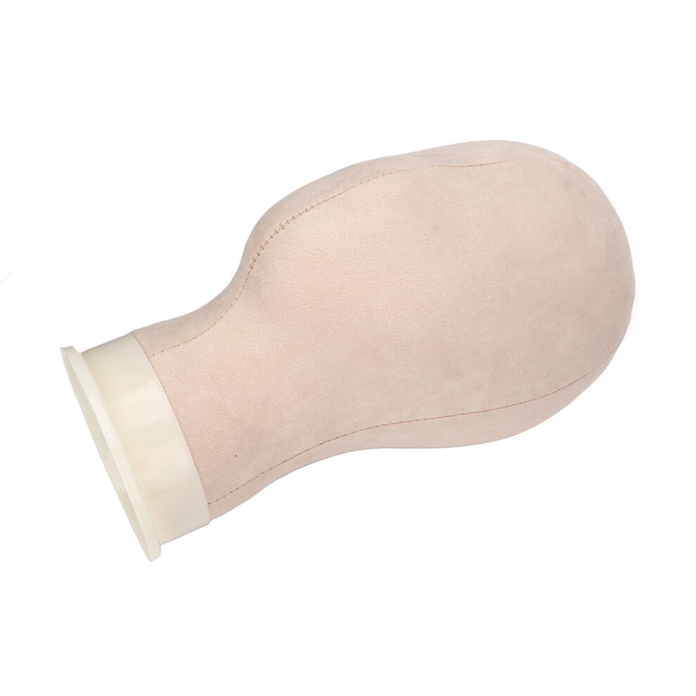 Unisex 11.8 Inch Canvas Block Wig Head, Velvet & Abs, 54Cm Circumference