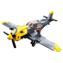 WW2 Fighter Plane Building Set Model Kit 286pcs Historic Collectible Brick Aircraft for Adults