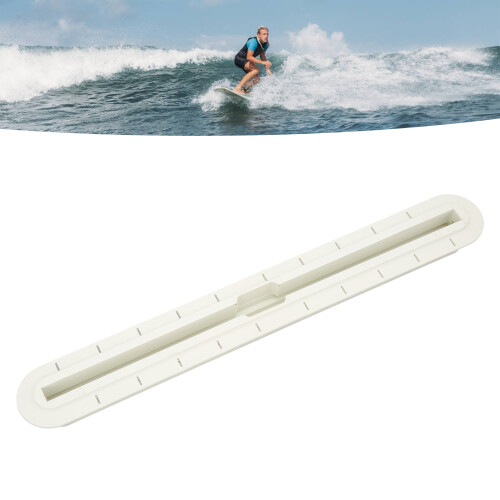Lightweight White Surfboard Fin Box 12in UV Resistant TPEE Replacement