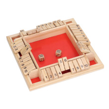 Wooden Box Dice Game for Kids & Adults | Educational Math Learning Toy
