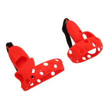 Cache-griffe en silicone pour contrôleur VR avec bandoulière pour Quest 2, rouge