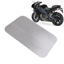 Plaque d'immatriculation en aluminium pour moto, 2,5 mm d'épaisseur, plaque vierge personnalisée argentée