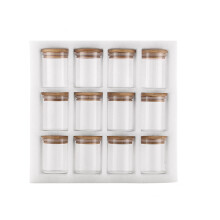 Airtight Glass Jars with Bamboo Lids – 2, 3, 5, 6, 10or