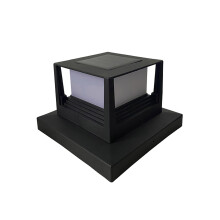 Solar Post Lights Black ABS IP44 600mAh15.7x10.5cm