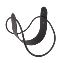 Support mural pour tuyau d'arrosage en acier inoxydable, 45x135x215mm, noir