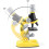 Kids Microscope 1200X with LED Illumination Educational Science Kit Student Biological Microscope Orange 2