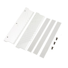 dissipatore di calore per RAM DDR5 in alluminio, ottimizzato per MEO PMOAB G Silver