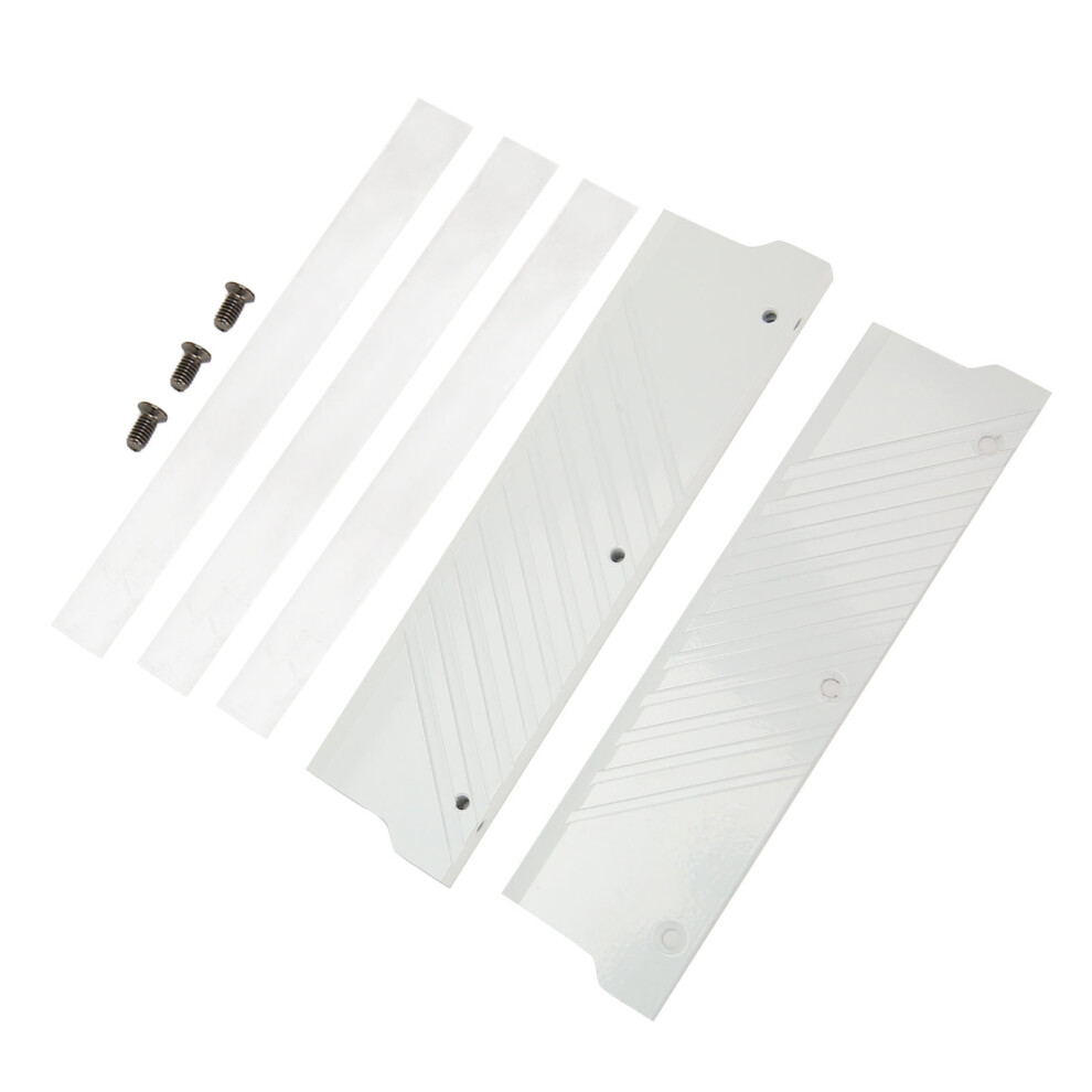 Aluminum Ddr5 Ram Cooler Heat Sink 134X34x8mm For Meo Pmoab G White 8051389592206