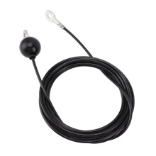 Heavy Duty 4m Black Steel Pulley Cable for Home Gym 13.1ft