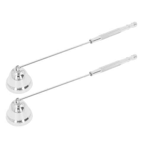 Silber Kerzenlöscher 2x langem Griff Metall 2
