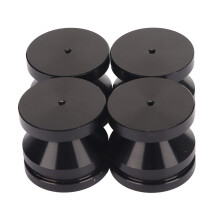 Verstärker- und Lautsprecher-Isolationsfüße 4er Pack Stoßdämpfende Pads Schwarz 2,5 cm