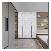 Selbstklebende weiße Marmor-Tapete 45x1000cm für Wohnkultur