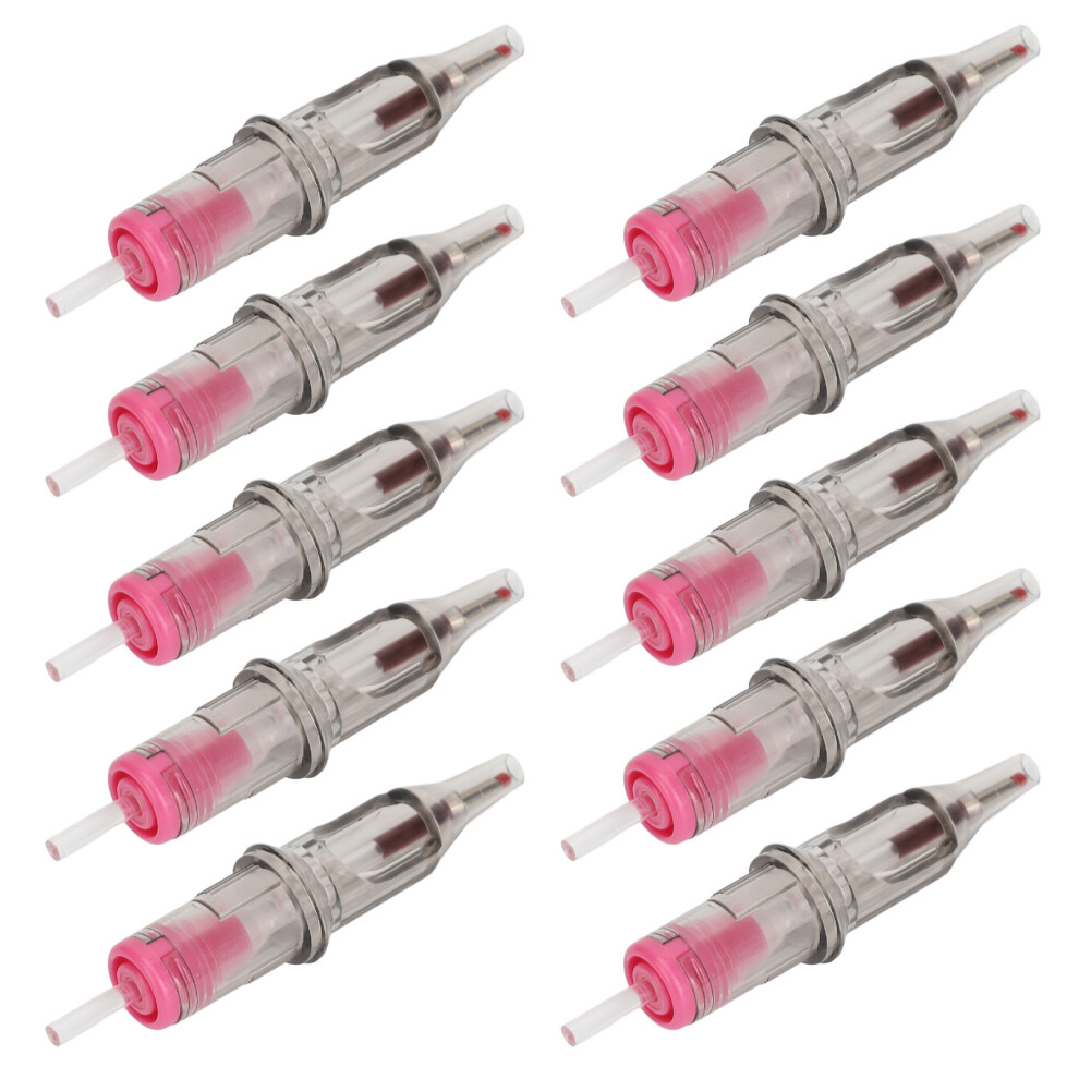 10pcs 2ml Tattoo Ballpoint Pen Cartridges Liner Shader 0.5mm Pink