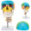 1/2 Human Skull Anatomical Model with Cervical Spine, ColorCoded Durable Study Display for Education 1