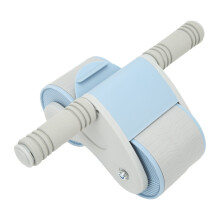 Double Round Abdominal Wheel Roller 110mm Blue Gray Home Fitness Equipment