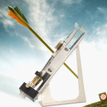 Jig à plumer d’archerie en acier inoxydable, réglable, outil pour fixer les plumes