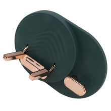 Wall Mounted Hair Dryer Shelf Green ABS Punch-Free Storage Holder