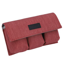 Borsa portabatteria per drone con 3 scomparti, nylon rosso, antiscivolo