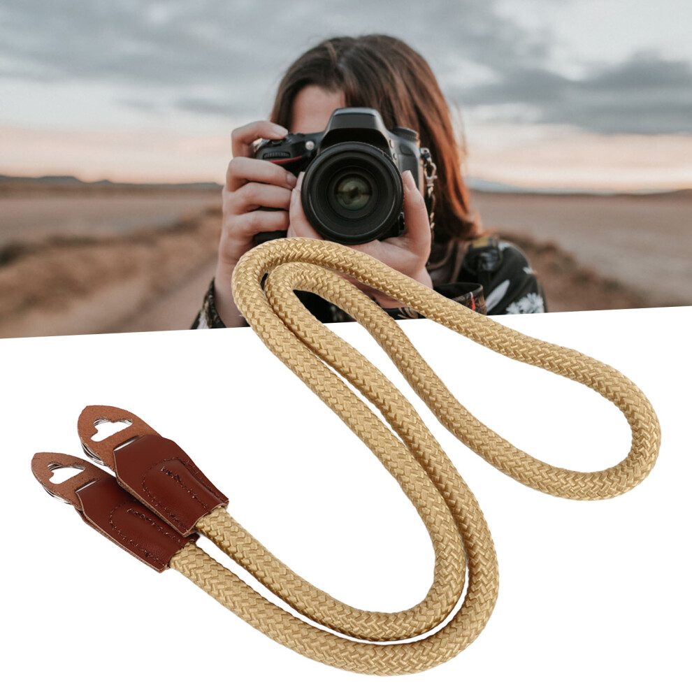 Premium Cowhide Nylon Camera Neck Strap For Dslr 106Cm Khaki 7891389599031