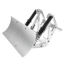 1/10 RC Snow Plow Metal Shovel for SCX10 II TRX4 TRX6 Crawler, Durable and Realistic Front Mount